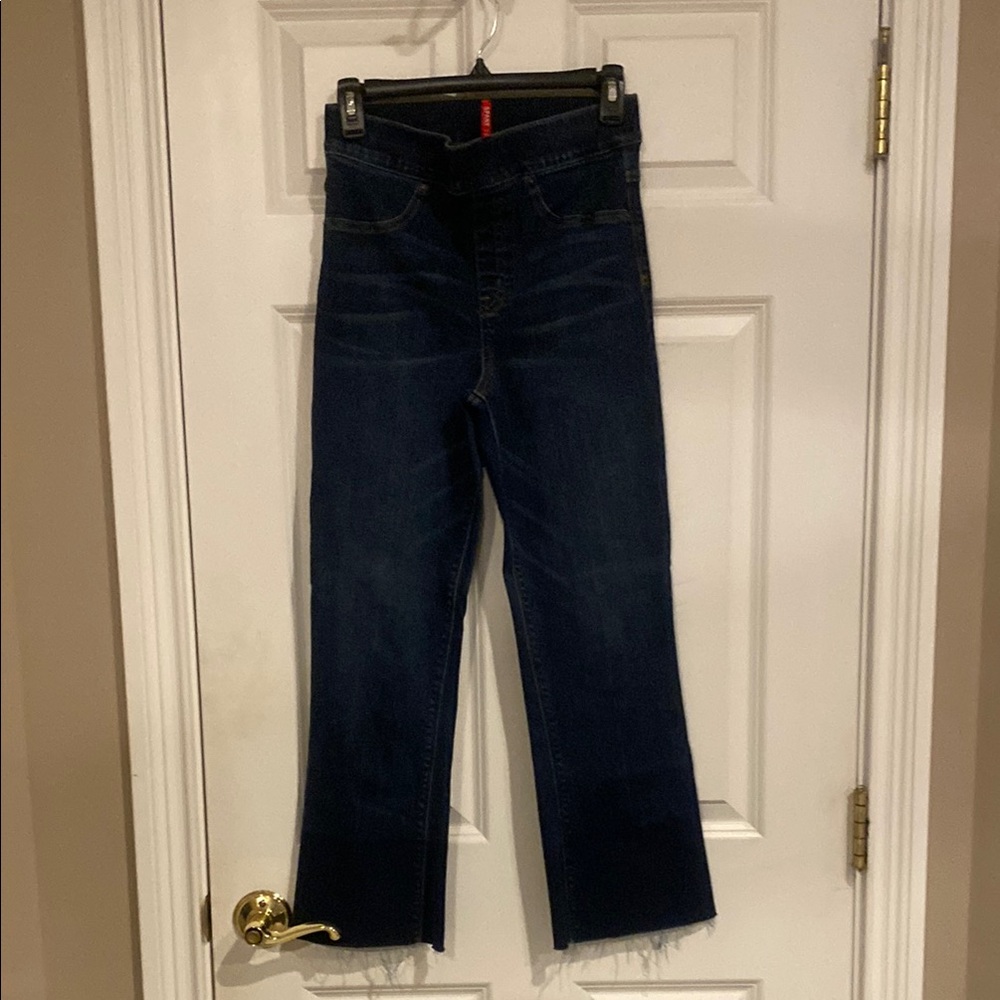 SPANX Blue Straight Leg Jeans High-Rise